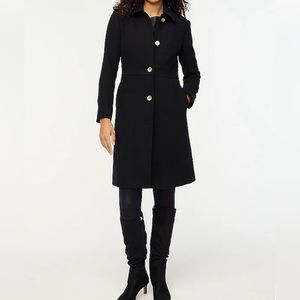 Jcrew wool blend peacoat, black w black buttons
